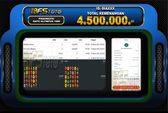 GATES OF OLYMPUS 1000 – BUKTI JACKPOT SLOT BBFSTOTO