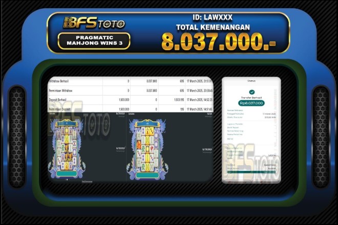 MAHJONG WINS 3 – BUKTI JACKPOT SLOT BBFSTOTO