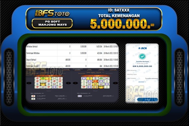MAHJONG WAYS – BUKTI JACKPOT SLOT BBFSTOTO