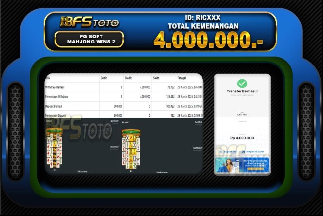 MAHJONG WAYS 2 – BUKTI JACKPOT SLOT BBFSTOTO