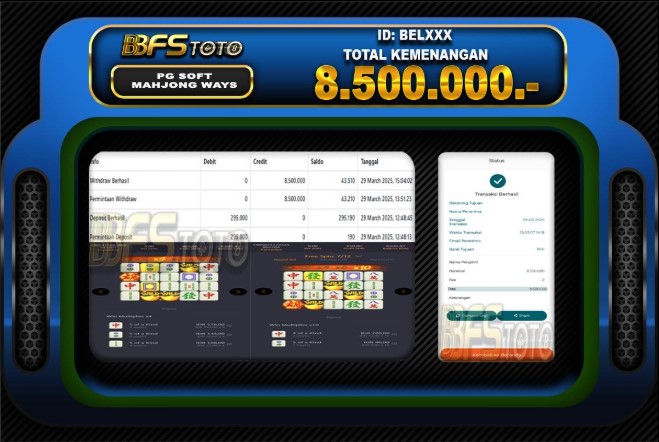 MAHJONG WAYS – BUKTI JACKPOT SLOT BBFSTOTO
