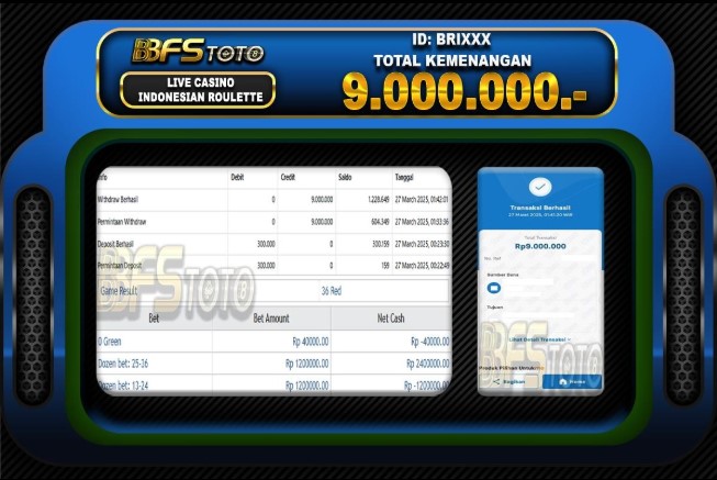 INDONESIAN ROULETTE – BUKTI JACKPOT SLOT BBFSTOTO