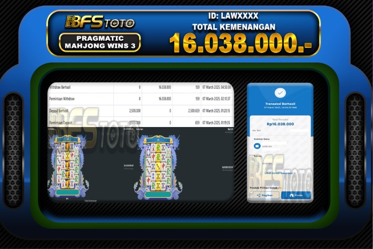 Mahjong Wins 3 – BUKTI JACKPOT SLOT BBFSTOTO