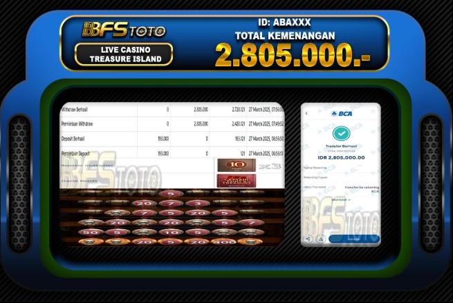 TREASURE ISLAND – BUKTI JACKPOT SLOT BBFSTOTO