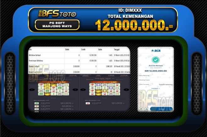MAHJONG WAYS – BUKTI JACKPOT SLOT BBFSTOTO