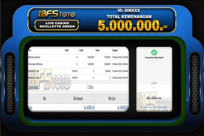 ROULETTE GREEN – BUKTI JACKPOT SLOT BBFSTOTO