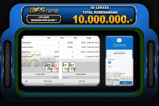 SPEED BACCARAT 1 – BUKTI JACKPOT SLOT BBFSTOTO