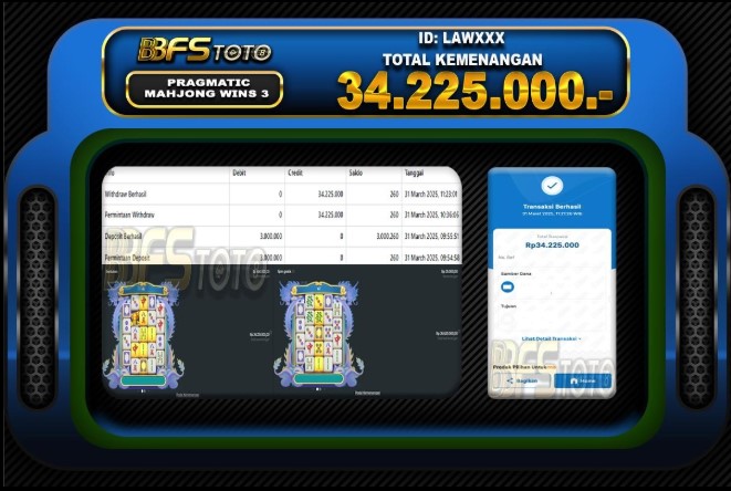 MAHJONG WINS 3 – BUKTI JACKPOT SLOT BBFSTOTO