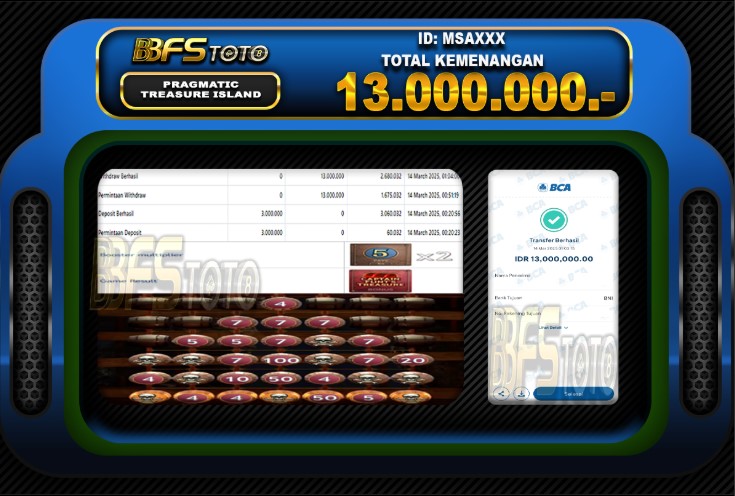 TREASURE ISLAND – BUKTI JACKPOT SLOT BBFSTOTO