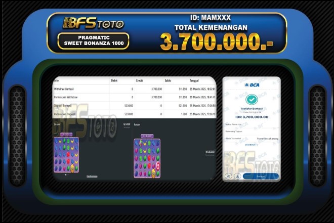 SWEET BONANZA 1000 – BUKTI JACKPOT SLOT BBFSTOTO