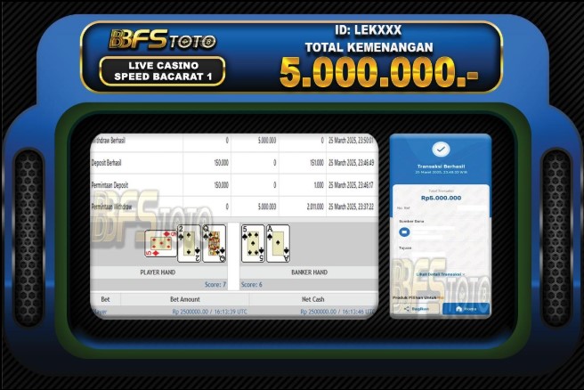 SPEED BACCARAT 1 – BUKTI JACKPOT SLOT BBFSTOTO
