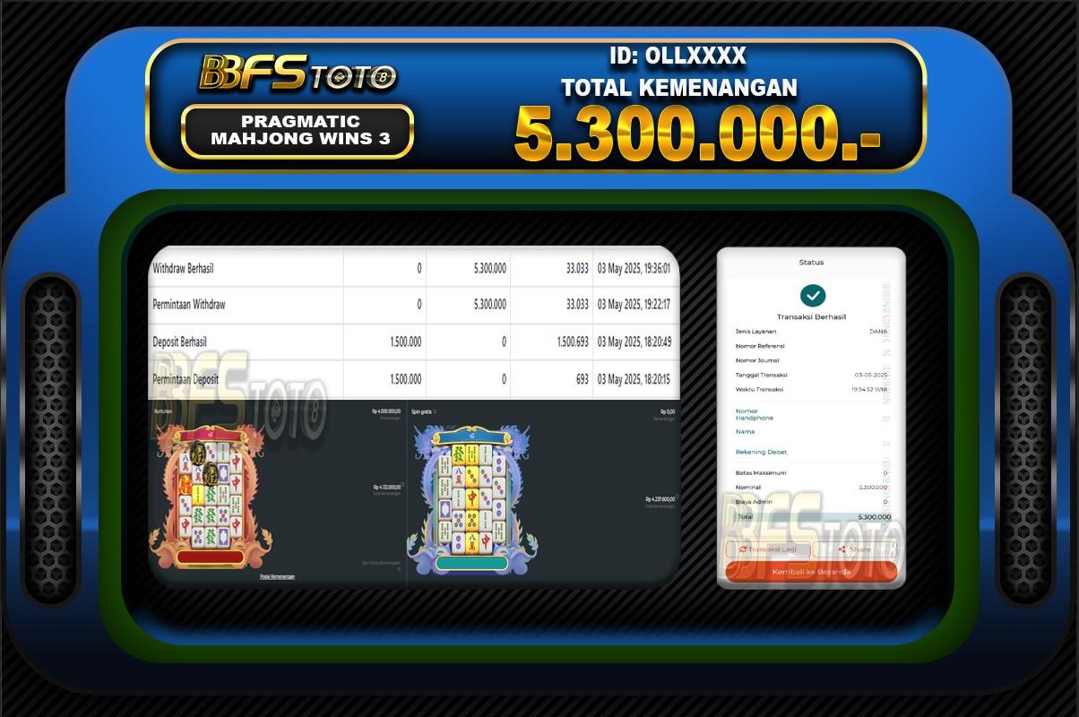 MAHJONG WINS 3 – BLACK SCATTER – BUKTI JACKPOT SLOT BBFSTOTO