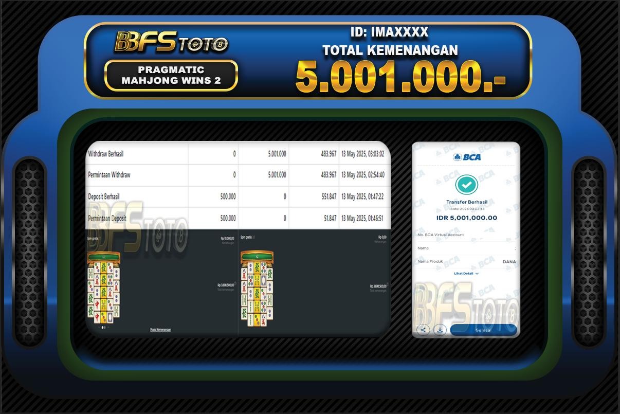 MAHJONG WINS 2 – BUKTI JACKPOT SLOT BBFSTOTO