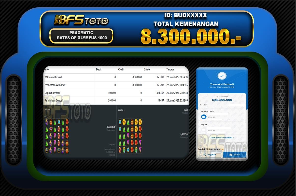 GATES OF OLYMPUS 1000 – BUKTI JACKPOT SLOT BBFSTOTO