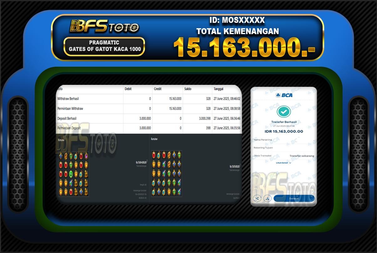 GATES OF GATOT KACA 1000 – BUKTI JACKPOT SLOT BBFSTOTO