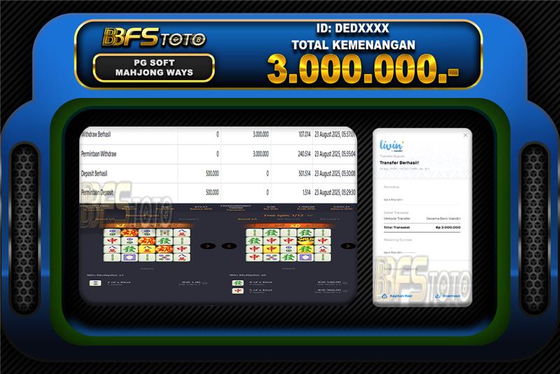 MAHJONG WAYS  – BUKTI JACKPOT BBFSTOTO