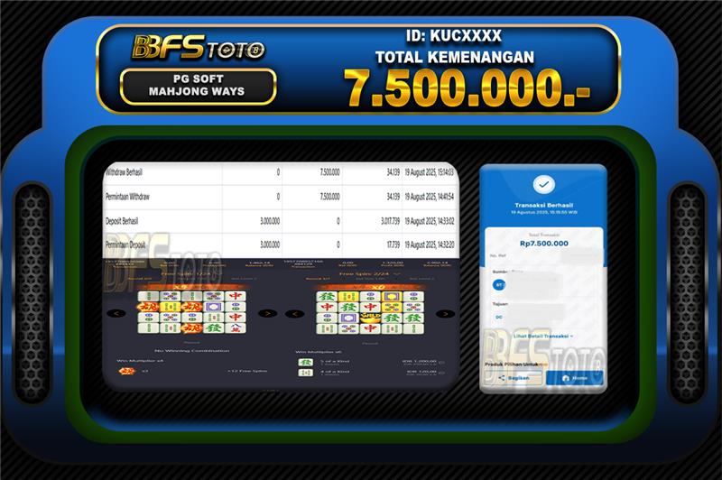 MAHJONG WAYS  – BUKTI JACKPOT BBFSTOTO