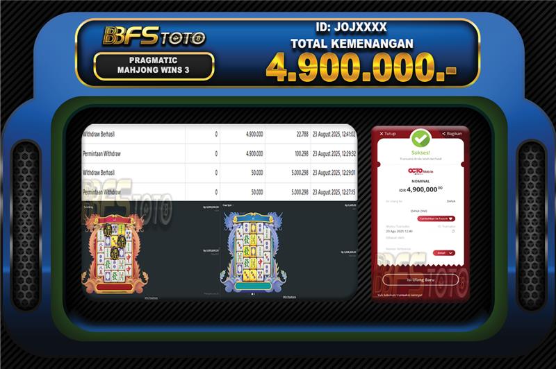 MAHJONG WINS 3 – BLACK SCATTER – BUKTI JACKPOT SLOT BBFSTOTO