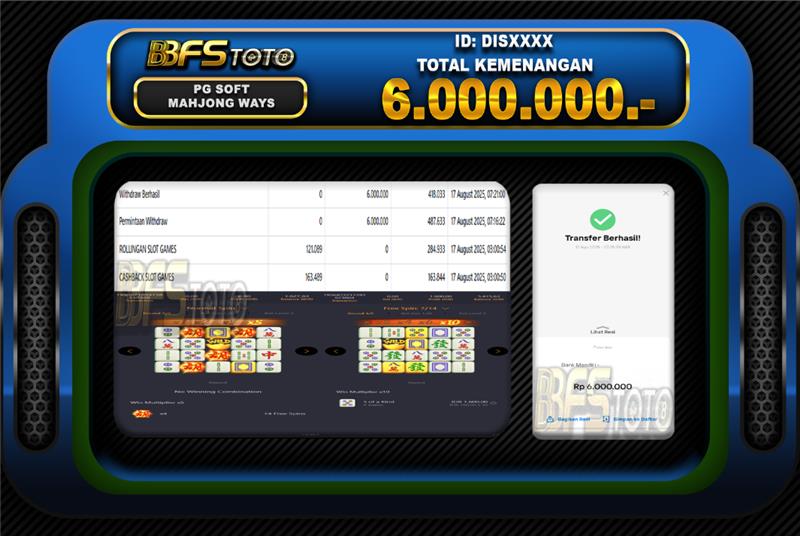 MAHJONG WAYS  – BUKTI JACKPOT BBFSTOTO