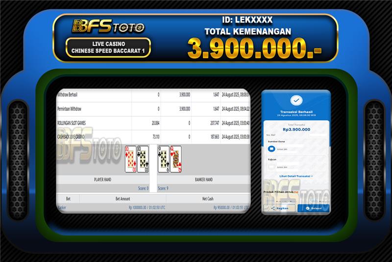 CHINESE SPEED BACCARAT 1 – BUKTI JACKPOT BBFSTOTO