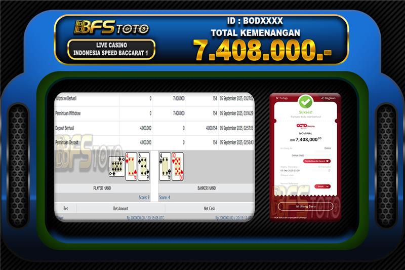 INDONESIA SPEED BACCARAT 1 – BUKTI JACKPOT LIVECASINO BBFSTOTO