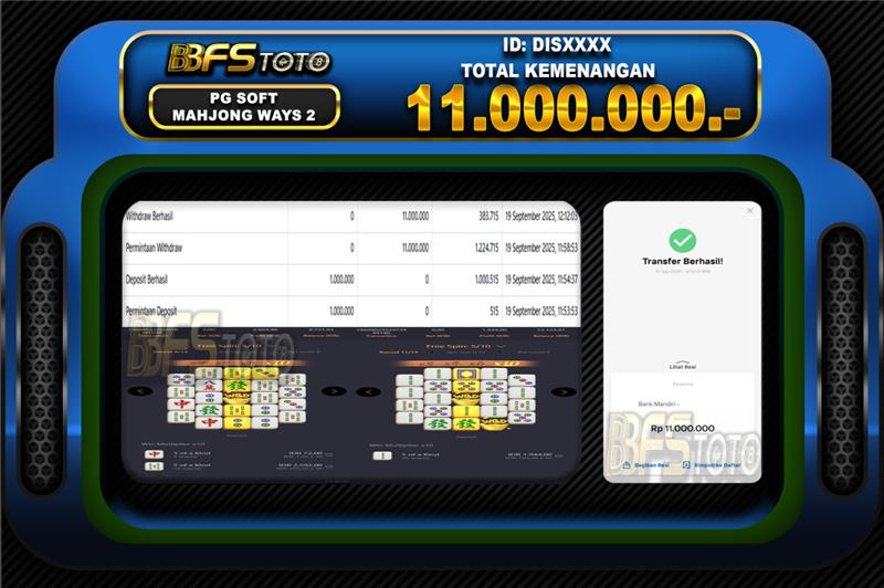 MAHJONG WAYS 2 – BUKTI JACKPOT SLOT BBFSTOTO