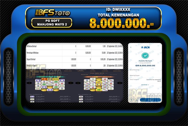 MAHJONG WAYS 2 – BUKTI JACKPOT SLOT BBFSTOTO