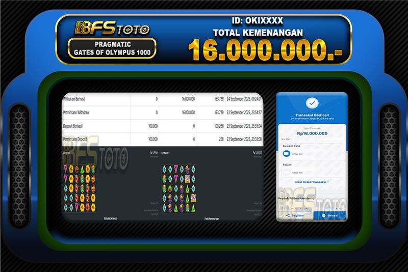GATES OF OLYMPUS 1000 – BUKTI JACKPOT SLOT BBFSTOTO
