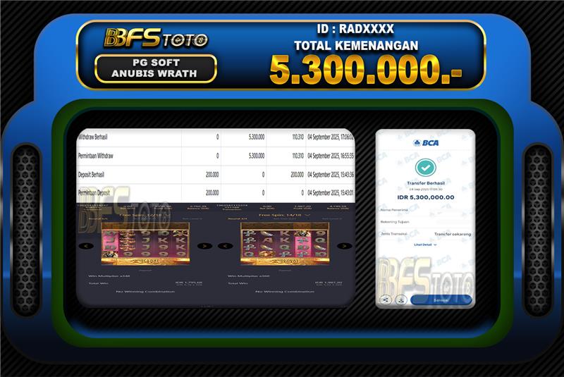 ANUBIS WRATH – BUKTI JACKPOT SLOT BBFSTOTO