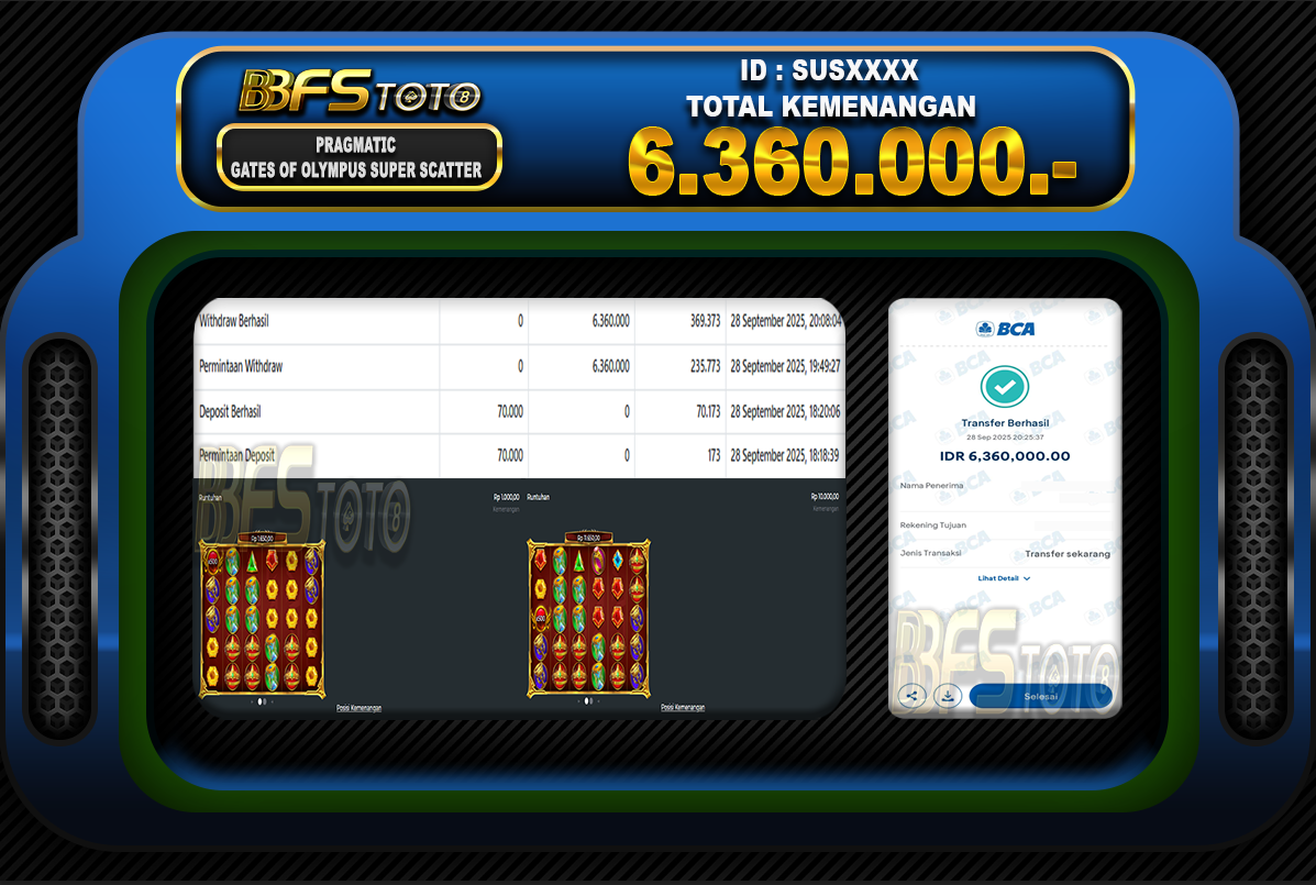 GATES OF OLYMPUS SUPER SCATTER- BUKTI JACKPOT BBFSTOTO