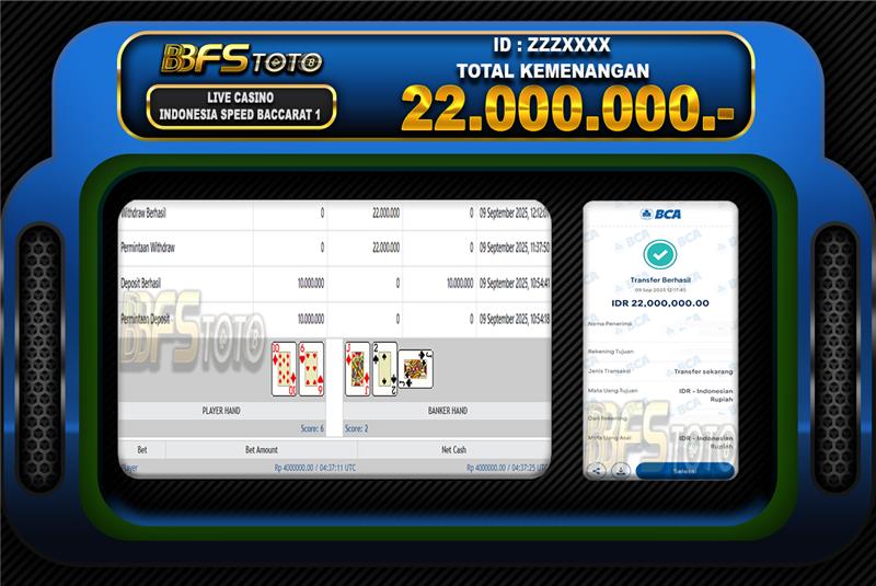INDONESIA SPEED BACCARAT 1 – BUKTI JACKPOT LIVECASINO BBFSTOTO