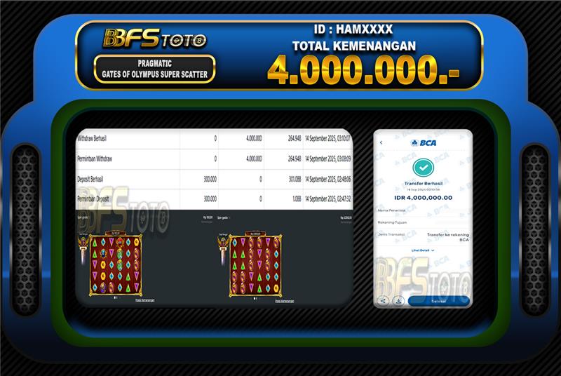 GATES OF OLYMPUS SUPER SCATTER- BUKTI JACKPOT BBFSTOTO
