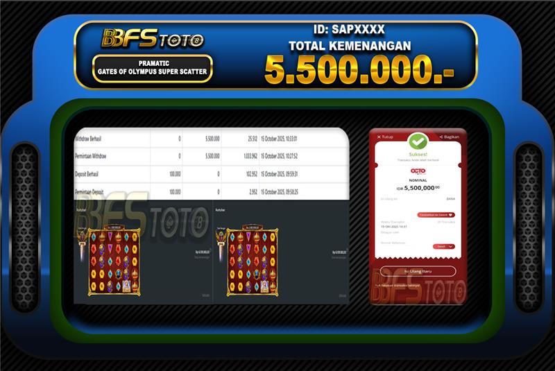 GATES OF OLYMPUS SUPER SCATTER- BUKTI JACKPOT BBFSTOTO