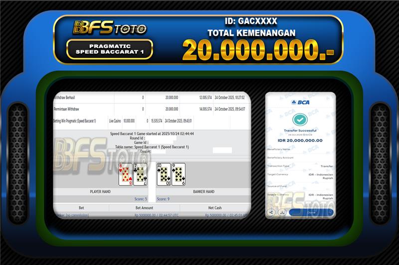 SPEED BACCARAT 1 – BUKTI JACKPOT BBFSTOTO
