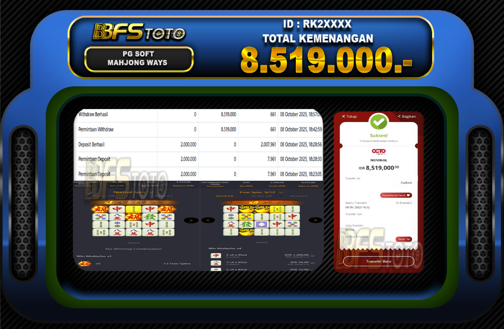 MAHJONG WAYS – BUKTI JACKPOT SLOT BBFSTOTO