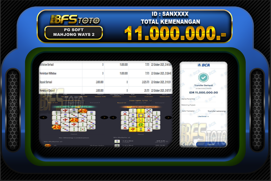 MAHJONG WAYS 2 – BUKTI JACKPOT SLOT BBFSTOTO