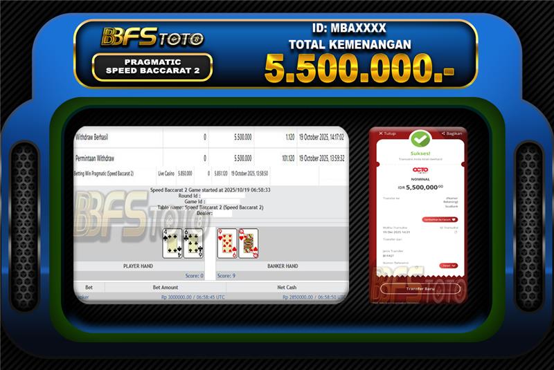 SPEED BACCARAT 2 – BUKTI JACKPOT SLOT BBFSTOTO