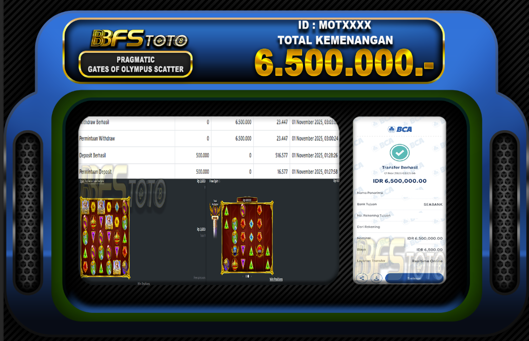GATES OF OLYMPUS SUPER SCATTER- BUKTI JACKPOT BBFSTOTO