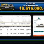 TOGEL SYDNEY POOLS – BUKTI JACKPOT BBFSTOTO