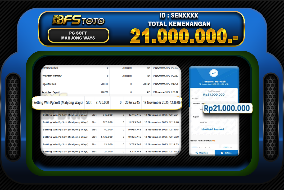 MAHJONG WAYS – BUKTI JACKPOT SLOT BBFSTOTO