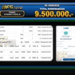TOGEL SYDNEY POOLS – BUKTI JACKPOT BBFSTOTO