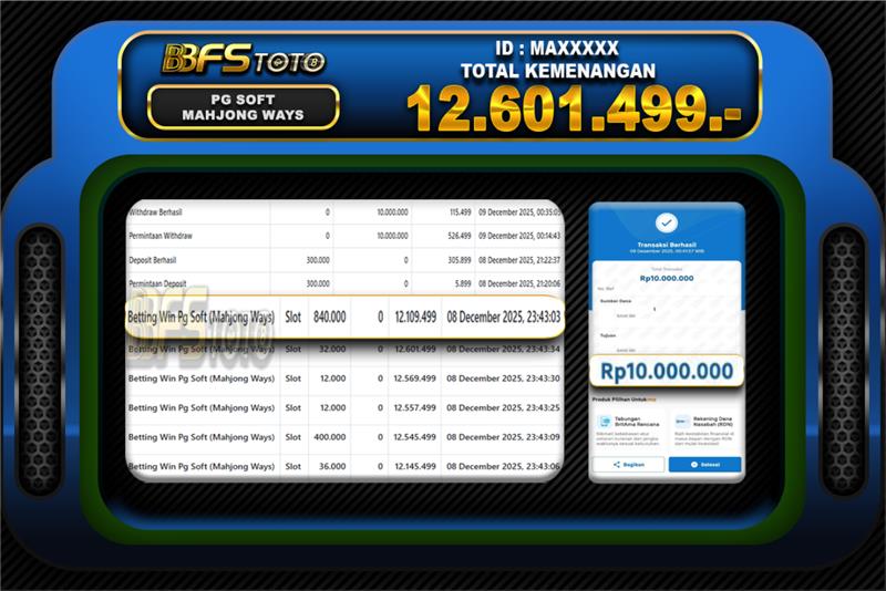 MAHJONG WAYS – BUKTI JACKPOT SLOT BBFSTOTO