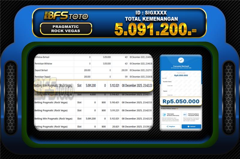 ROCK VEGAS – BUKTI JACKPOT SLOT BBFSTOTO