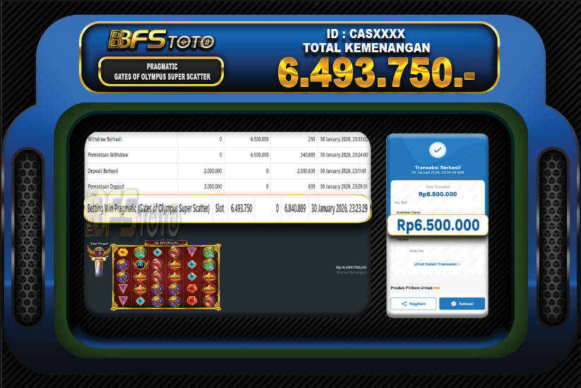 GATES OF OLYMPUS SUPER SCATTER – BUKTI JACKPOT BBFSTOTO