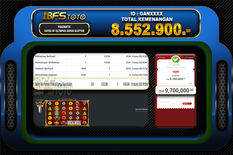 GATES OF OLYMPUS SUPER SCATTER – BUKTI JACKPOT BBFSTOTO