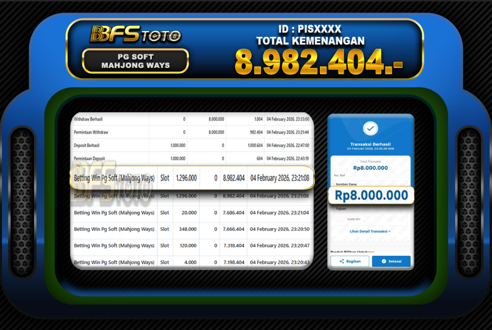 MAHJONG WAYS – BUKTI JACKPOT BBFSTOTO