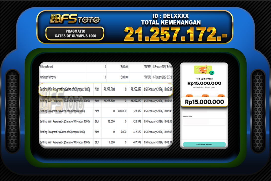 GATES OF OLYMPUS 1000 – BUKTI JACKPOT BBFSTOTO