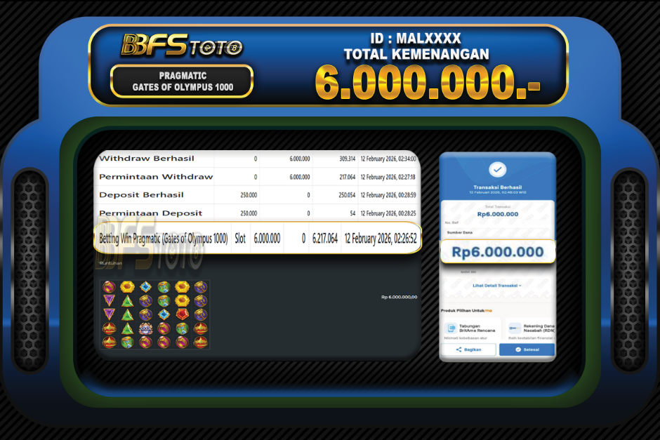 GATES OF OLYMPUS 1000 – BUKTI JACKPOT BBFSTOTO