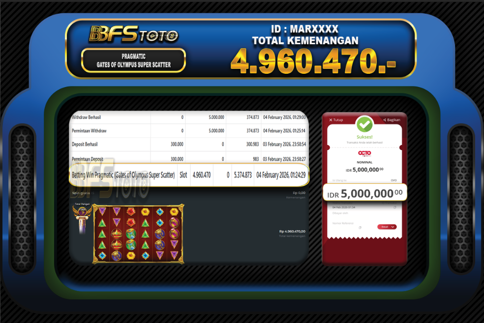 GATES OF OLYMPUS SUPER SCATTER – BUKTI JACKPOT BBFSTOTO