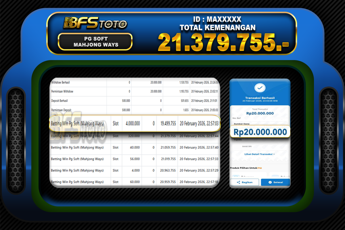 MAHJONG WAYS – BUKTI JACKPOT BBFSTOTO